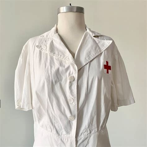 Vintage 1940s Nurse Uniform Dress Wwii Era Nurse Un Gem