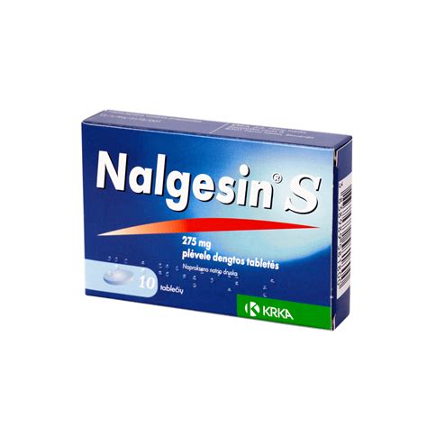 Nalgesin S 275 Mg Plėvele Dengtos Tabletės N10 Ben