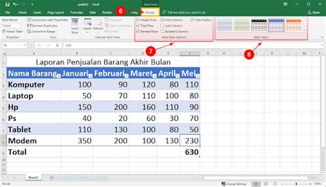 Cara Membuat Tabel Di Excel Berwarna Otomatis Mudah Semutimut Riset