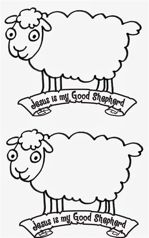 Jesus The Good Shepherd Coloring Pages Scenery Mountains