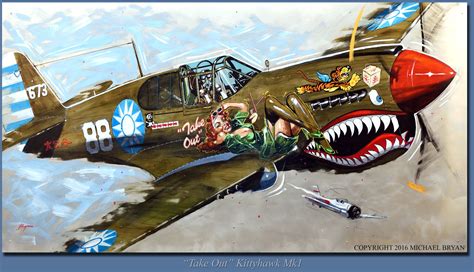 Michael Bryan In Aircraft Art Aircraft Painting Wwii Fighter Planes
