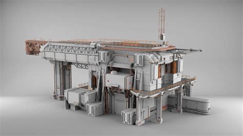 3D Sci Fi Architecture 8 CGTrader