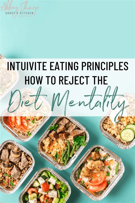 Intuitive Eating Principles How To Reject The Diet Mentality