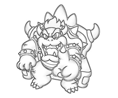Bowser (koopa in japan (クッパ), is a nintendo's video game character and the primary antagonist of mario series. Mario Bros Dry Bowser - Free Coloring Pages