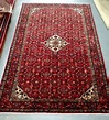 Red Hamadan Persian Rug, Perfect for your Family Room!