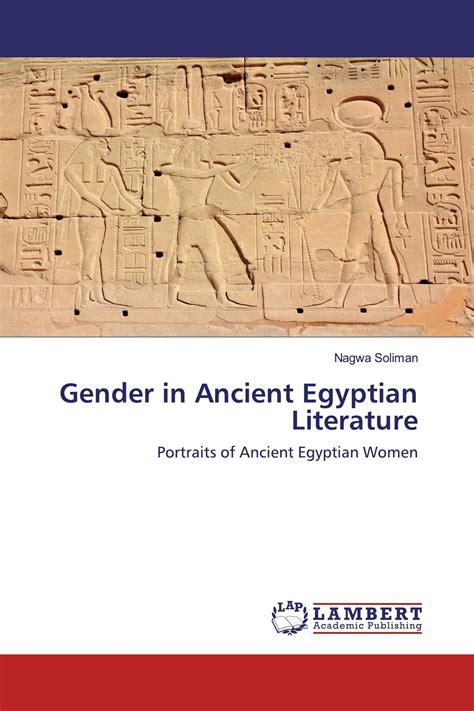 Gender In Ancient Egyptian Literature 978 620 2 51841 3 9786202518413 6202518413