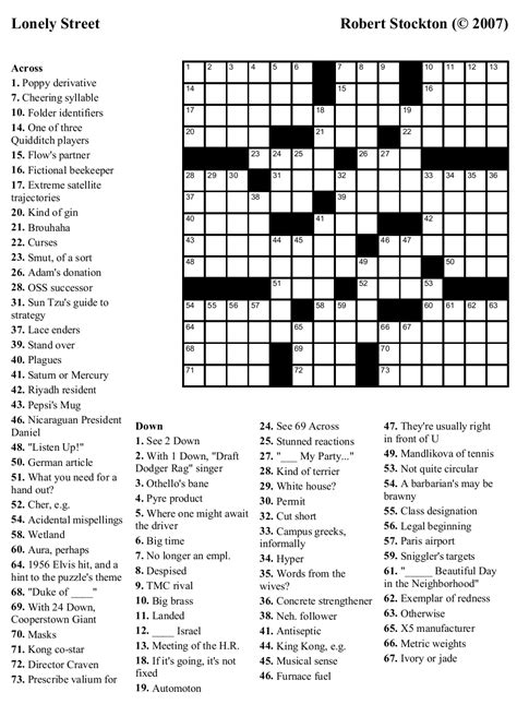 Themed crossword puzzles with a human touch. Printable Hard Crossword Puzzles Free | Printable ...