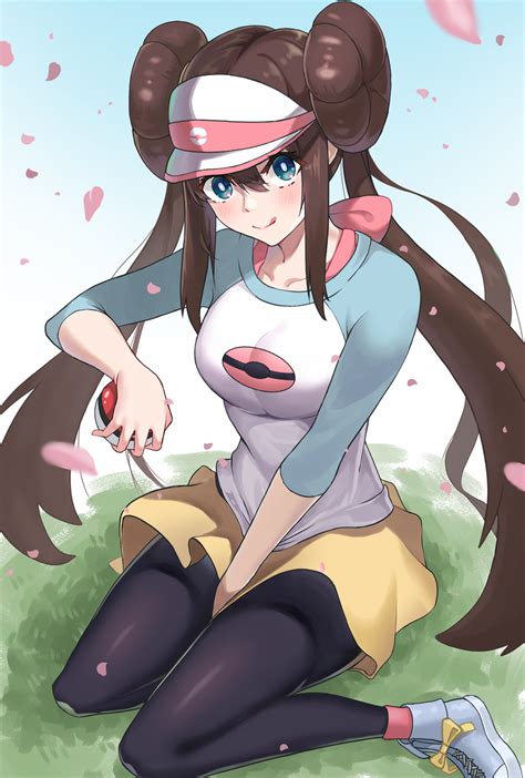 Wallpaper Anime Girls Pokemon Rosa Pok Mon Long Hair Twintails