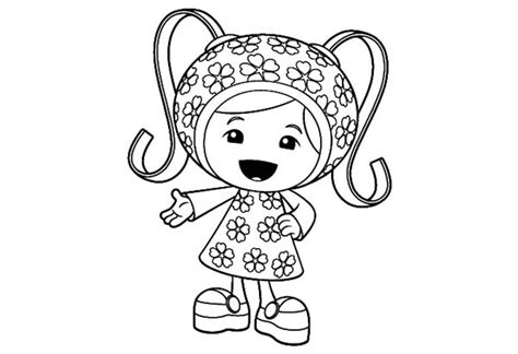 Team umizoomi printable coloring pages. Cute Little Milli In Team Umizoomi Coloring Page : Color Luna