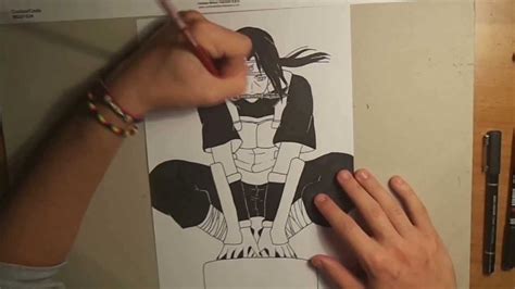 How To Draw Itachi Uchiha Anbu Naruto Manga Edition
