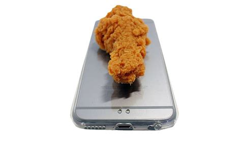 Finally You Can Walk Around With Fried Chicken Attached To Your Phone