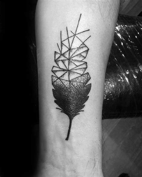 30 Geometric Feather Tattoo Designs 2024 Inspiration Guide