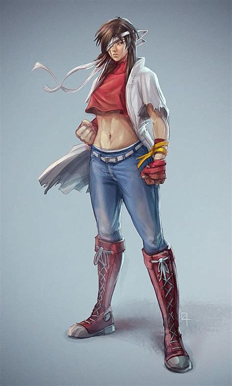 Grown Up Sakura Kasugano Street Fighter Alpha Zero Series Artwork By Damian Buzugbe Street