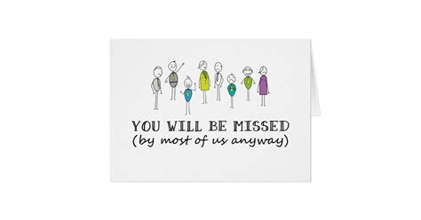 If a coworker is leaving the company to start another job, saying goodbye can also help you maintain a professional contact that may aid you in a future job. Funny Goodbye Card, Rude Farewell Card, Funny Card | Zazzle.com.au