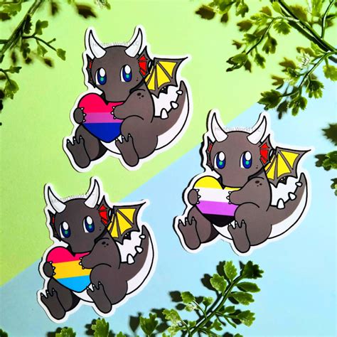 Demisexual Pride Dragon Stickers Hitotsu World Llc