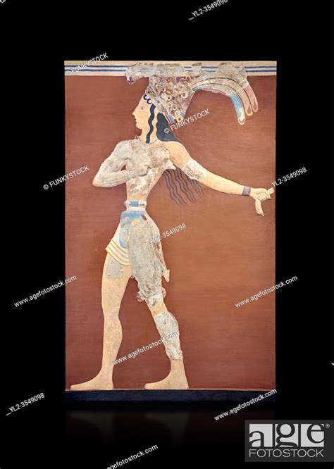 Minoan Prince Of The Lilies Wall Art Freco Knossos Palace Foto De