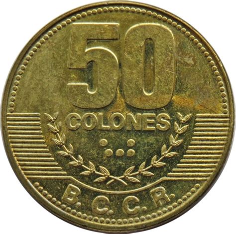 Costa Rica 50 Colones Foreign Currency
