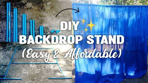 Diy Backdrop Stand Easy And Affordable Youtube