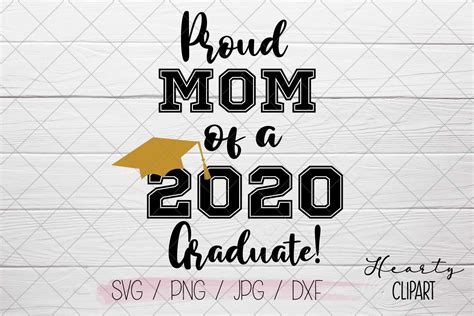 Proud Mom Of A 2020 Graduate Svg 574370 Cut Files Design Bundles