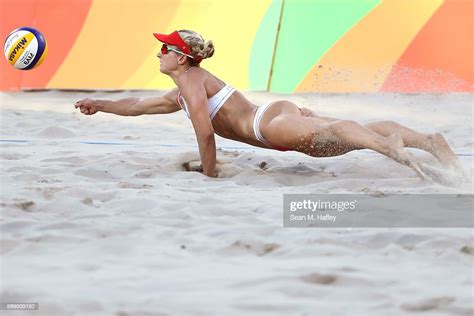 heather bansley of canada dives for the ball during a women s news photo getty images