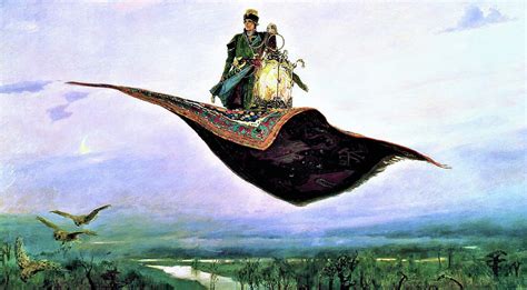 Flying Carpet Digital Remastered Edition Painting By Viktor