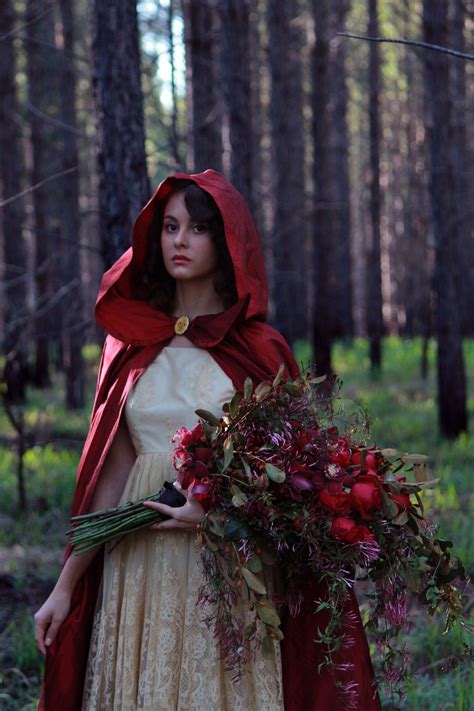 Woodland Photography Red Ridding Hood Little Red Riding Hood Dark