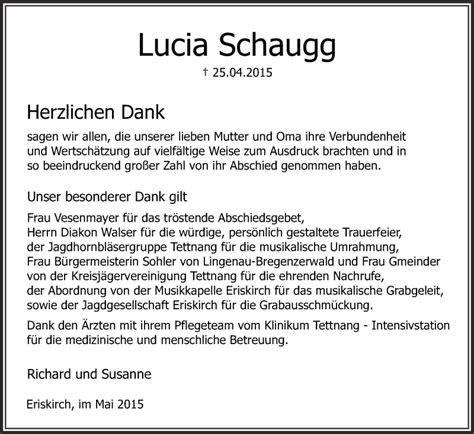 Traueranzeigen Von Lucia Schaugg Schwaebische De Trauerportal