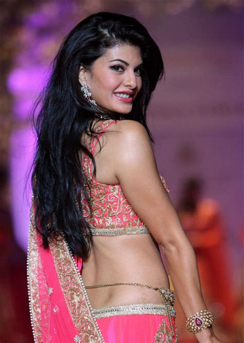 jacqueline fernandez backless in saree is all things sexy sultry and bharatsthali