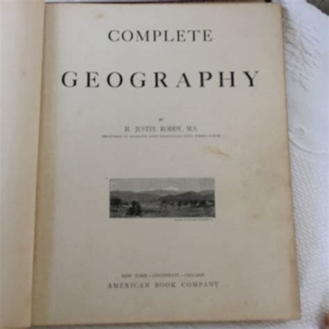 Antique 1902 Roddys Complete Geography Book By American Etsy