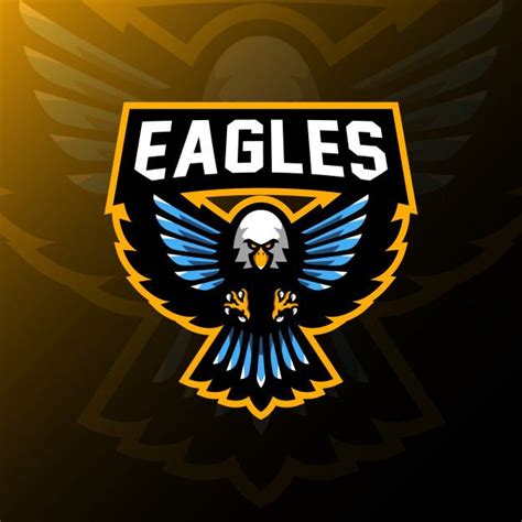 Eagle Mascotte Logo Gaming Esport Illustratie In 2020 Eagle Mascot