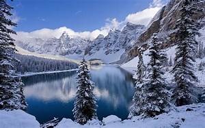 Nature, Winter, Snow, Moraine, Lake, Wallpapers, Hd, Desktop