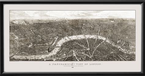 London England 1880 Vintage City Maps