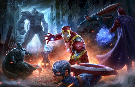 Marvel Avengers Vs Dc Justice League Hd Superheroes 4k Wallpapers