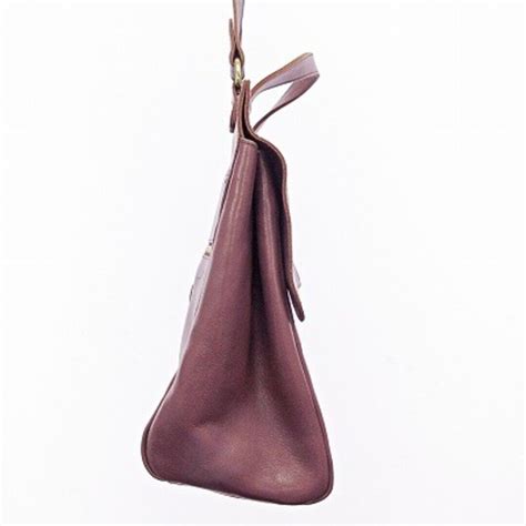 Il Bisonte Shoulder Bag Handbag Leather Genuine Bordeaux Used Ebay