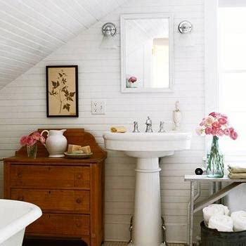 An attic certainly isn't the easiest area of a home to design, particularly due to the strange shape of the roof, lower ceilings, and an overall much more in fact, a bathroom might be just what your attic needs (especially if you lack one on any of the main floors of your house). Attic Bathroom Sloped Ceiling Design Ideas