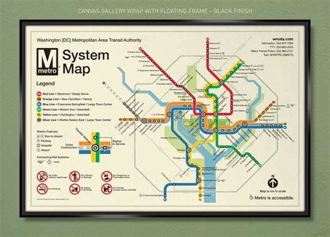 Washington Dc Metropolitan Area Transit Authority System Etsy