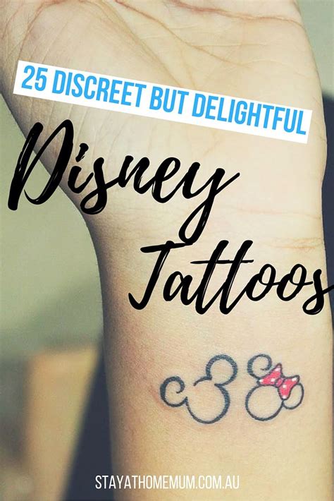 A Hand With A Tattoo On It That Says 25 Discreet But Delightful Disney