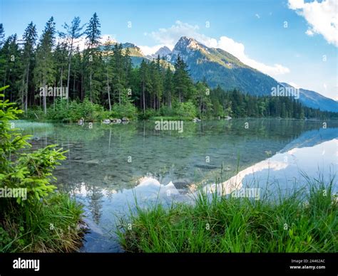 National Park Berchtesgaden On The Hintersee Stock Photo Alamy
