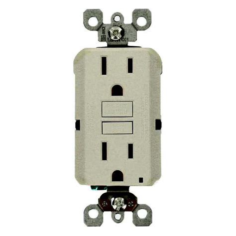 Leviton 15 Amp Self Test Smartlockpro Slim Duplex Gfci Outlet White 3