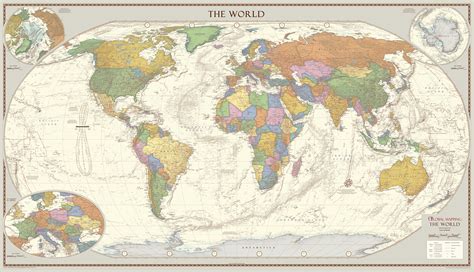 Antique Style World Wall Map Shop Mapworld
