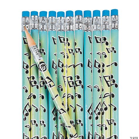 Musical Notes Pencils 24 Pc Oriental Trading