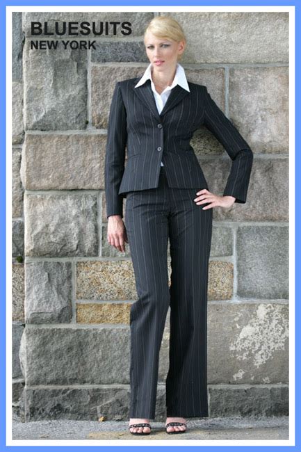 Bluesuits Pinstripe Tropical Wool Stretch Flat Front Pants