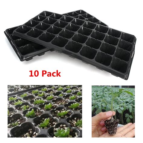 10pcspack 32 Cells Seedling Starter Nursery Pots Trays Seed