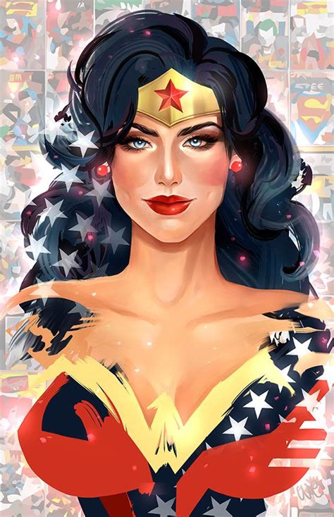 The Ladies Of Dc And Marvel Comics By Whitney Jiar Wonder Woman