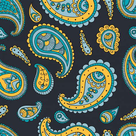 Paisley Pattern Teal Seamless Free Stock Photo Public Domain Pictures