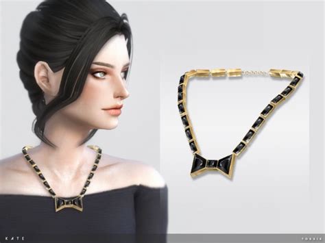 The Sims Resource Kate Necklace By Toksik • Sims 4 Downloads