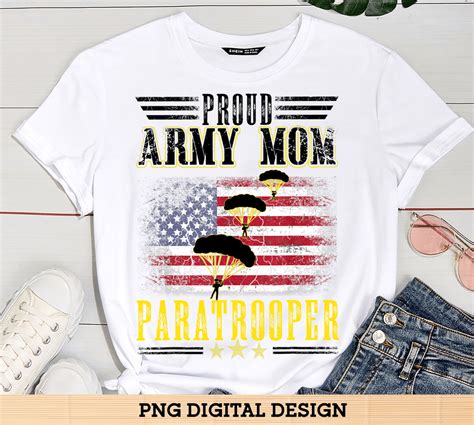 Army Paratrooper Proud Mom Airborne Usa Soldier Buy T Shirt Designs