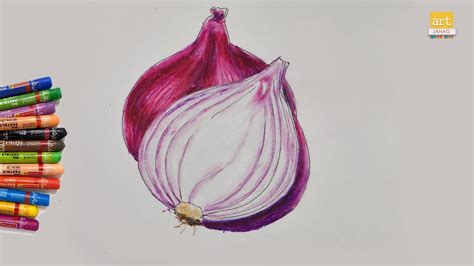 How To Draw Onion Ii Onoin Drawing Ii Art Janag Youtube