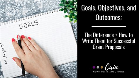 Cnps How To Write Goals Objectives And Outcomes For Grants