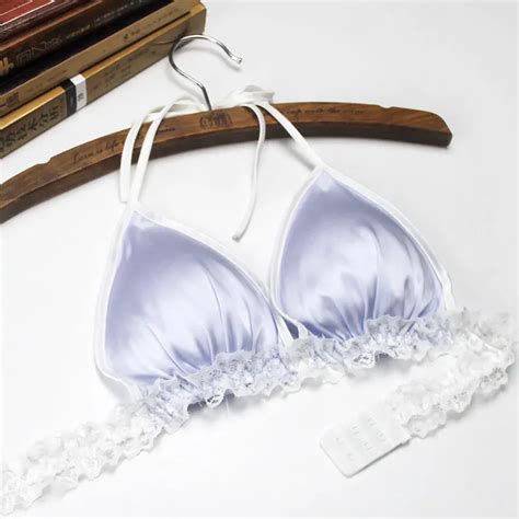 pure silk bra double faced silk sexy ultrathin seamless 100 mulberry silk halter bras m l xl